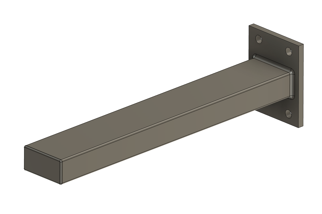 9 Inch Bracket for Concrete Wall